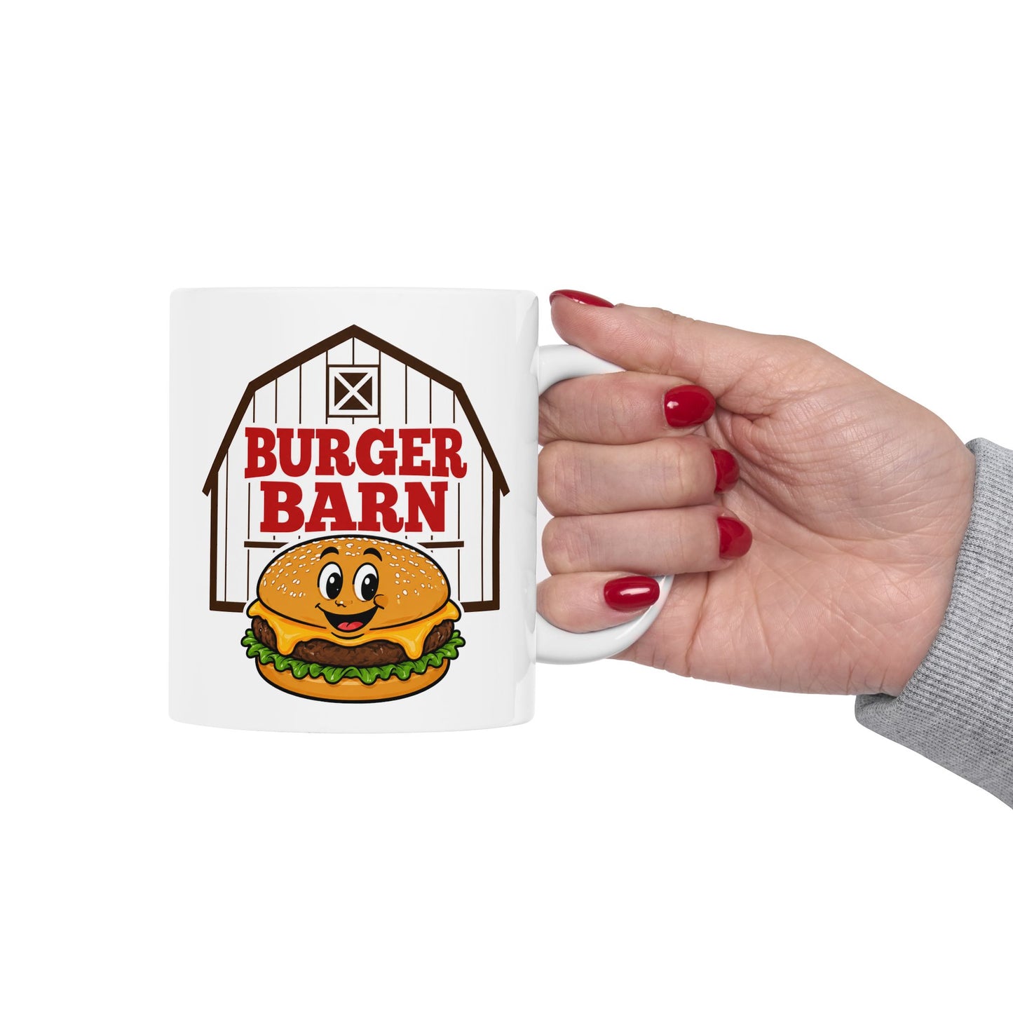 Burger Barn Ceramic Mug — Coffee Cup (11oz & 15oz)