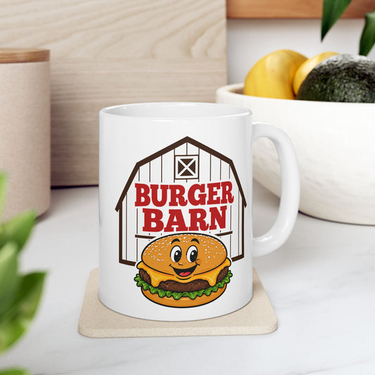 Burger Barn Ceramic Mug — Where No One Can Find You