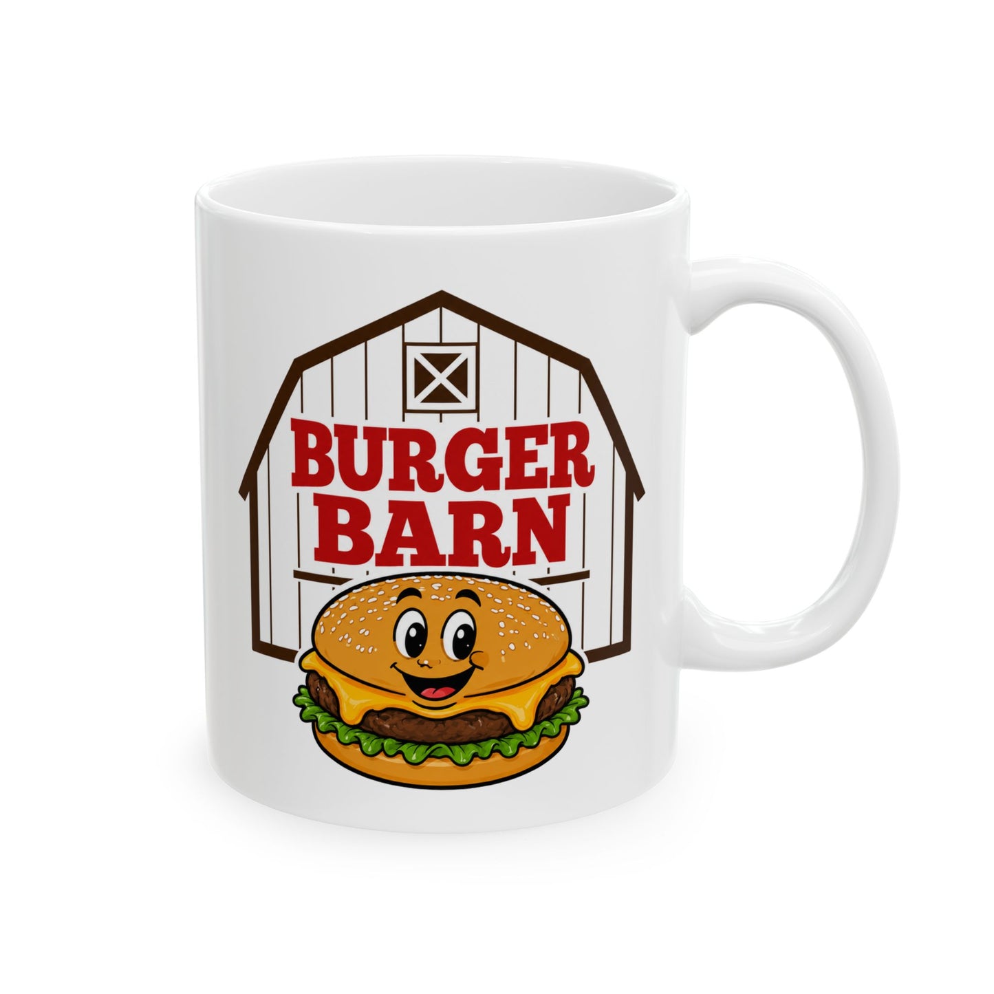 Burger Barn Ceramic Mug — Coffee Cup (11oz & 15oz)