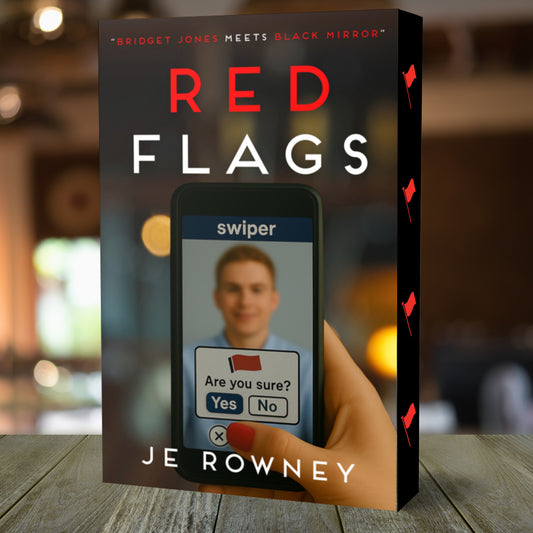 Red Flags: Bridget Jones meets Black Mirror (Sprayed Edge)